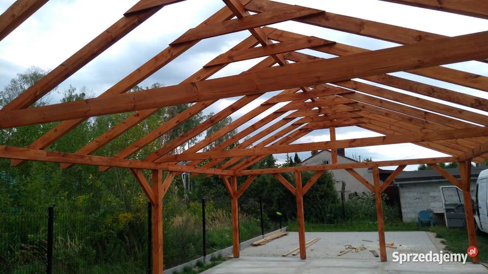 Wiata drewniana 12 x 6 Kozienice sprzedam
