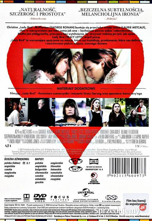 LADY BIRD SAOIRSE RONAN Kalisz