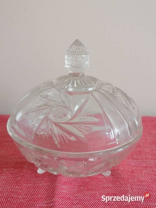 Bomboniera Kryształowa Stożek PRL dolnośląskie Wałbrzych