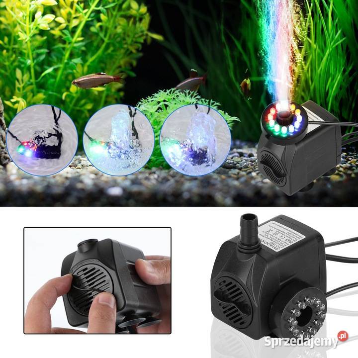 12 LED Pompa wody do fontanny 800l Baseny i oczka wodne łódzkie Łódź sprzedam