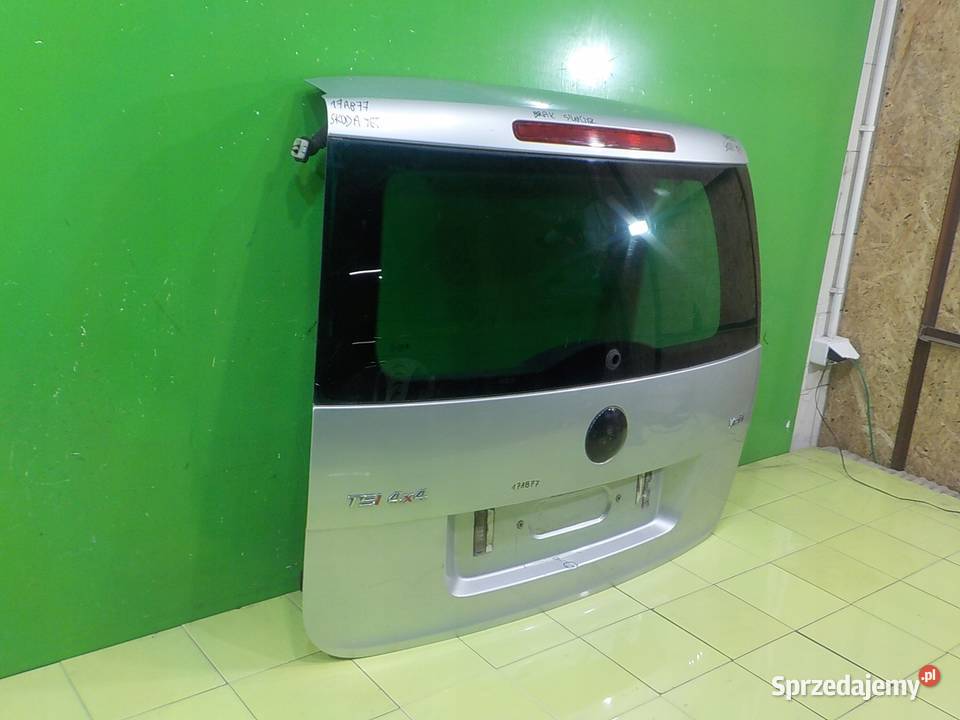 SKODA YETI 11r 5D klapa tyl Klapy bagażnika Suków