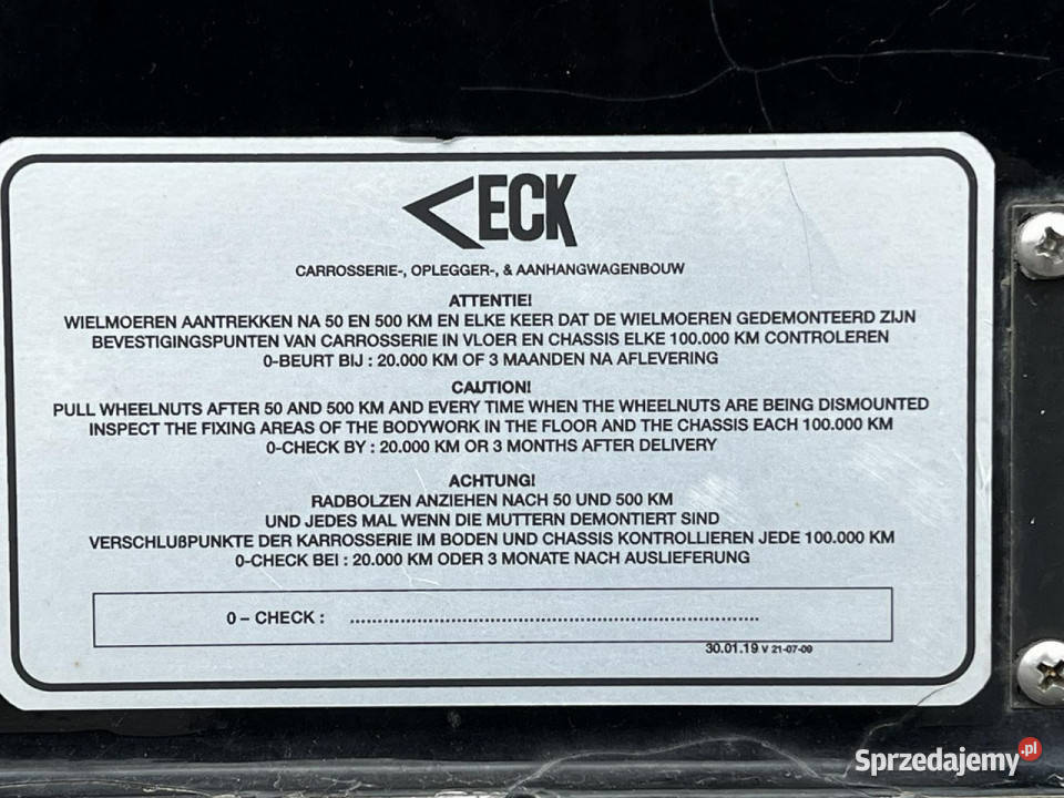 izoterma Van Eck T3C T3C Poleasingowe Komorniki