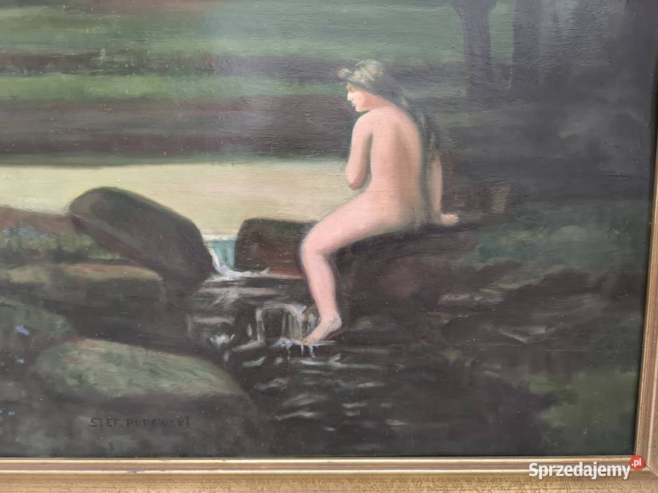 Piękny obraz olejny sygnowany Popowski Łódź