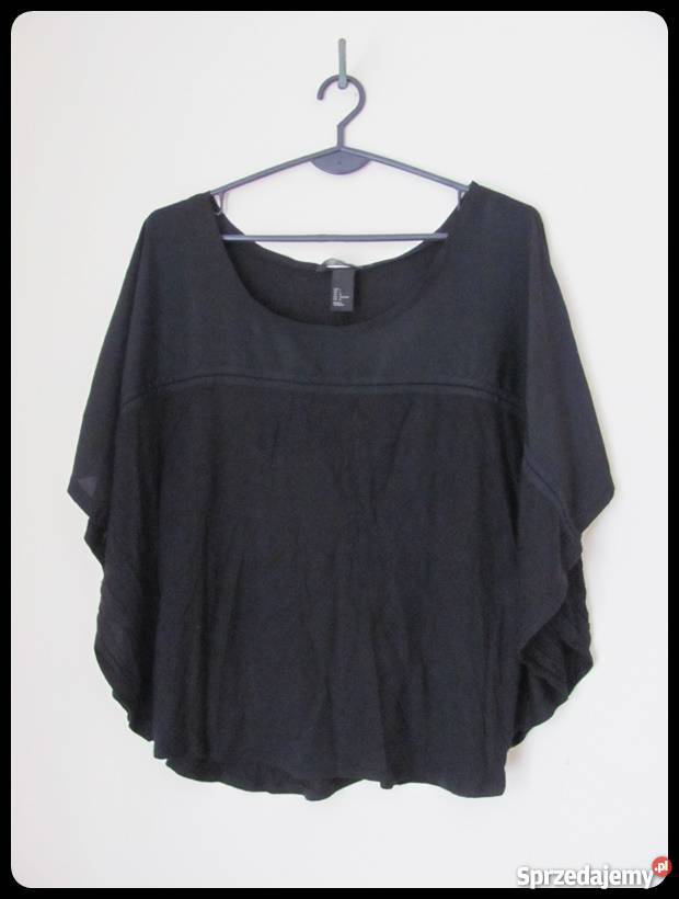 HM czarna bluzka ciekawy krój rozmiar Płock