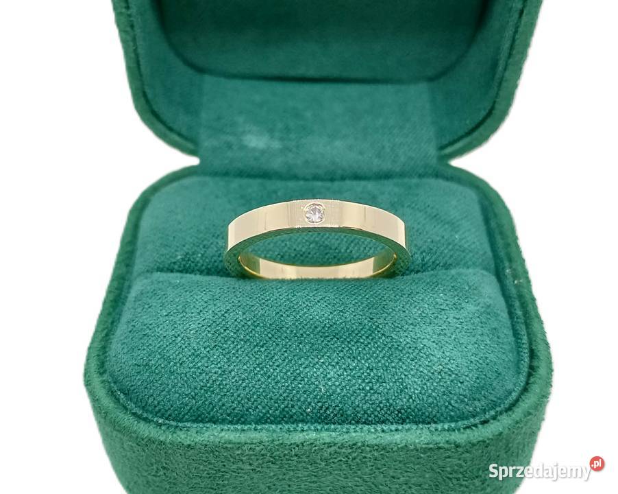 Złota Obrączka z Diamentem pr 585 395g R11 Elbląg sprzedam