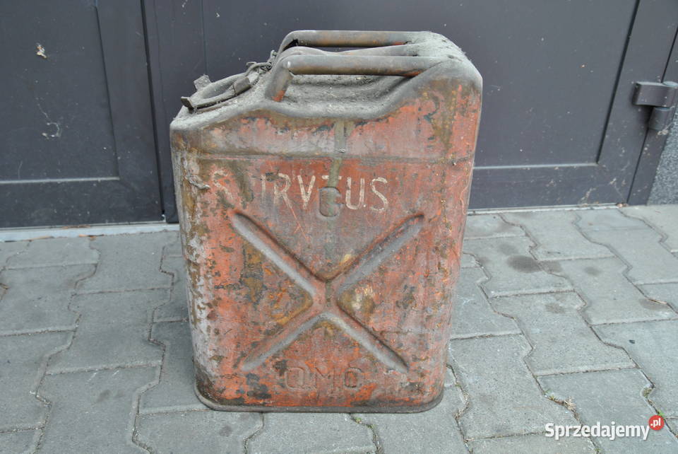 Stary metalowy kanister 20L SERVUS QMC USA małopolskie Wieliczka