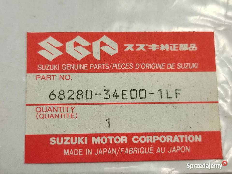 NAKLEJKI NA CZACHĘ OBIE STR SUZUKI GSXR600 9700 Deski rozdzielcze, konsole sprzedam