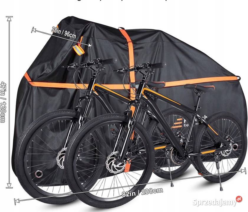 Pokrowiec na rower Faireach 2 rowery czarny Myszyniec