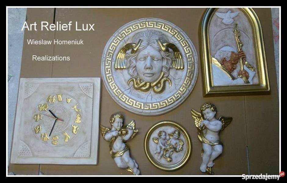 RELIEF ŚWIĘTA RODZINA OBRAZ PŁASKORZEŹBA wielokolorowy Zielona Góra