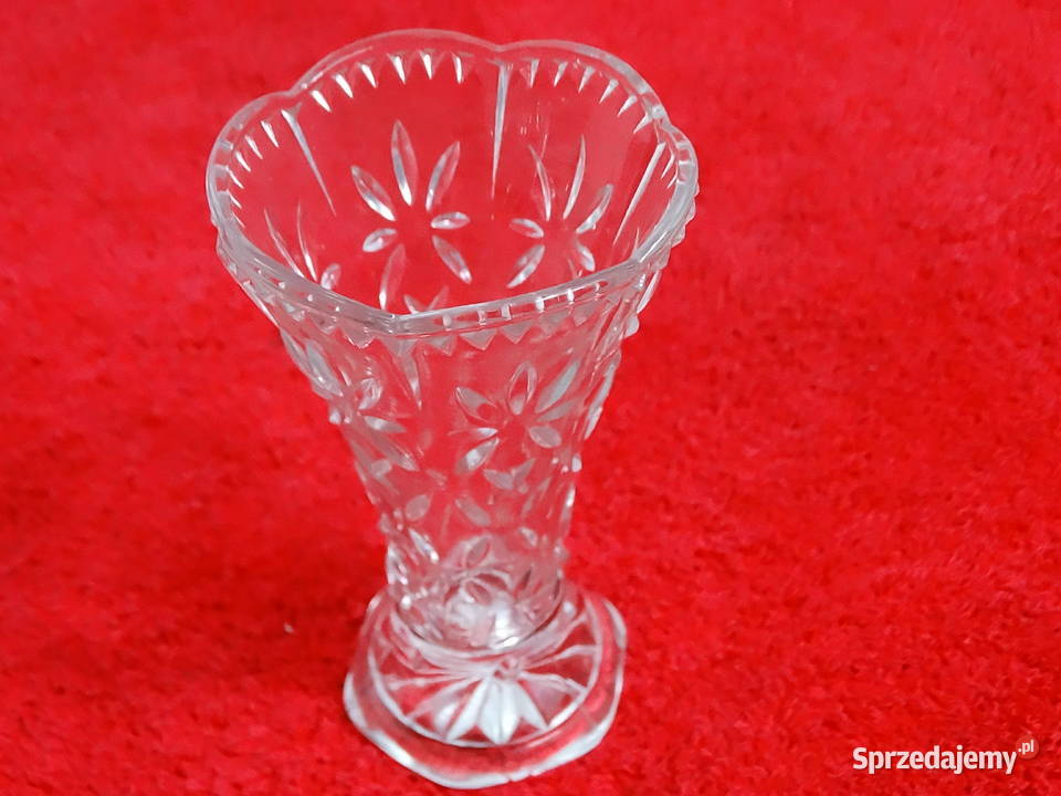 Niemiecki Wazon Vintage Sygnowany GERMANY Szkło lubelskie Biłgoraj