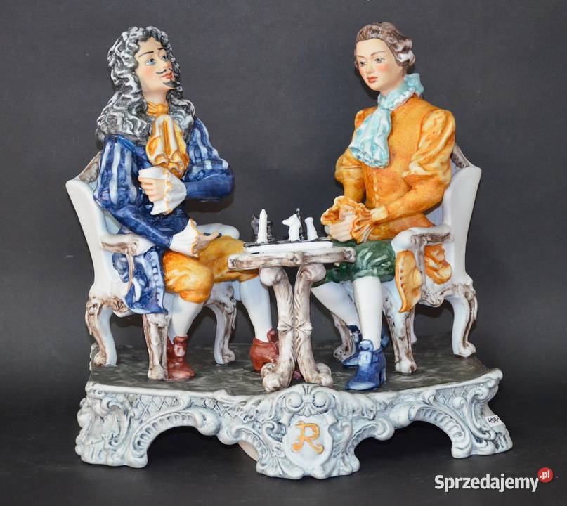 Roceram porcelana grupa figuralna Szachiści sprzedam