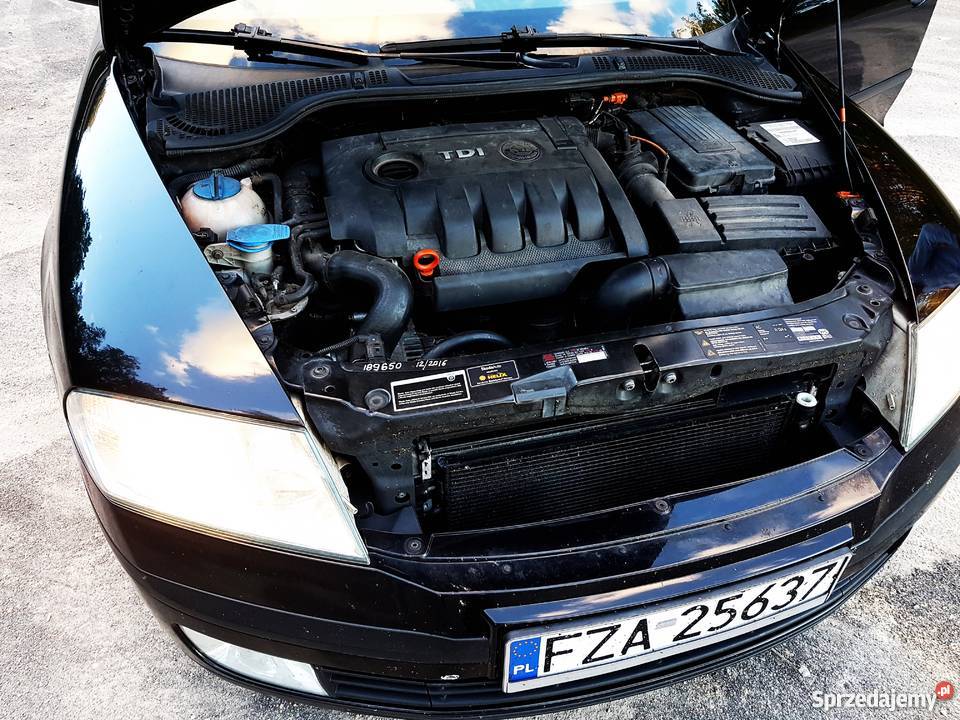 koda Octavia II 2007 Czarna Klimatyzacja ESP lubuskie