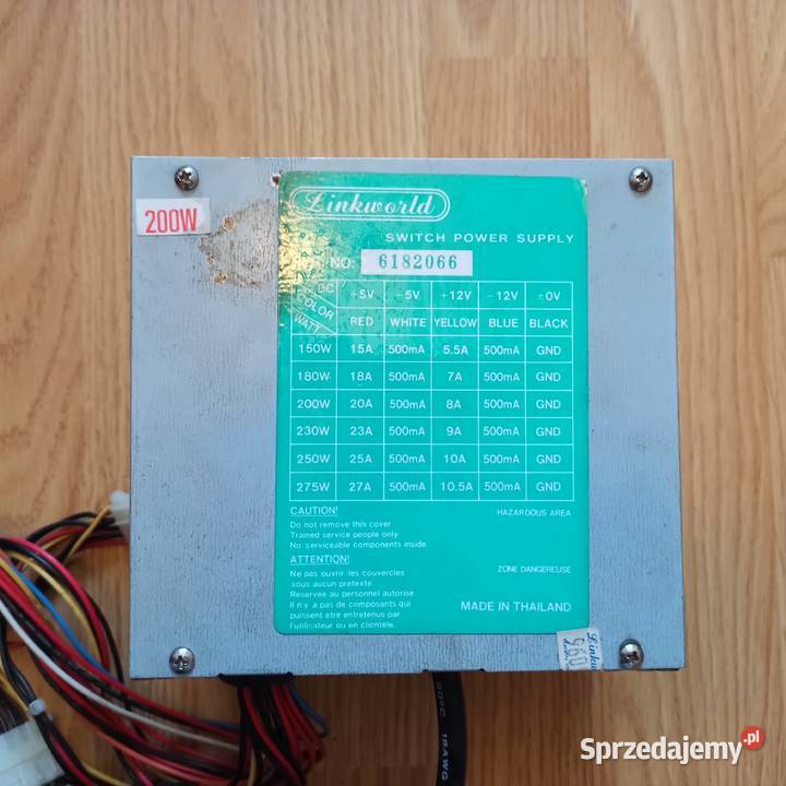 Zasilacz komputerowy Linkworld AT AUX 200 W