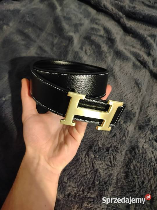 Czarny pasek marki Hermes kujawsko-pomorskie Włocławek sprzedam