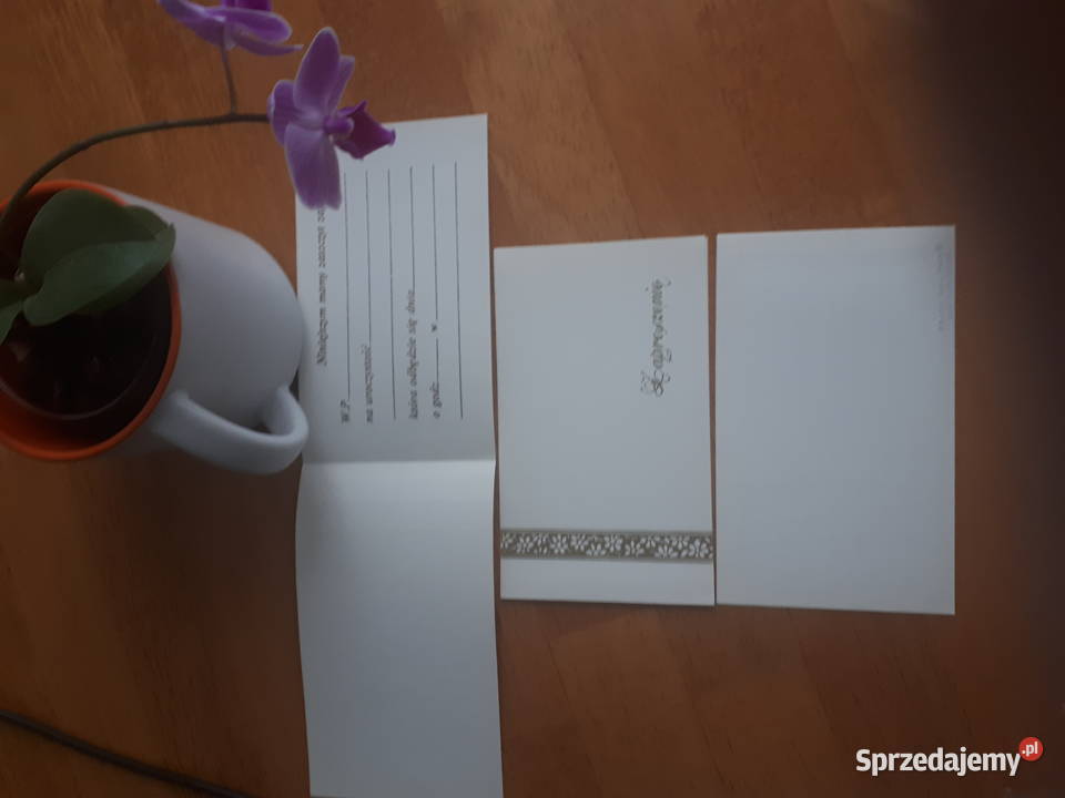 Wydrukowane zaproszenia na uroczystość Gliwice