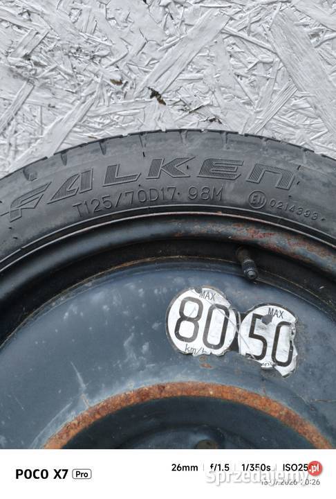Koło dojazdowe Toyota Corolla 17 Lublin