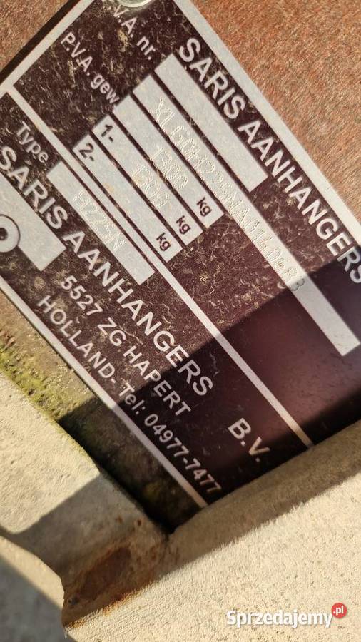 Przyczepka saris 1300dmc Zbiersk