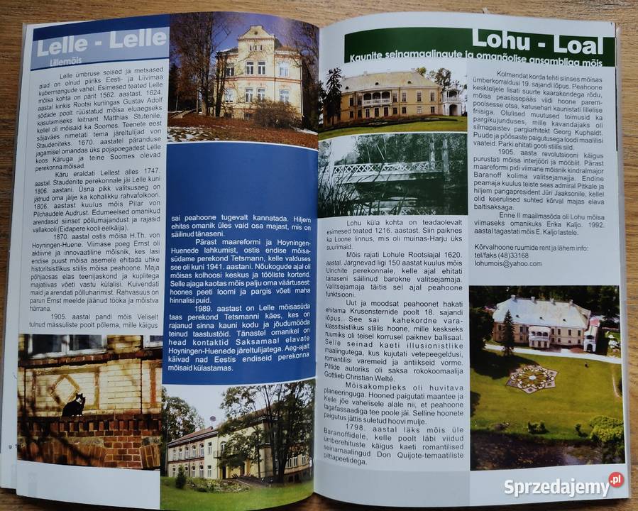 Estonia 25 moisa Raplamaalt Mapy i przewodniki małopolskie sprzedam