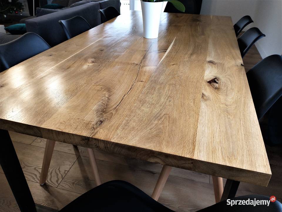 WYJĄTKOWY Stół dębowy 200x100 monolit stoły Ruszków Pierwszy