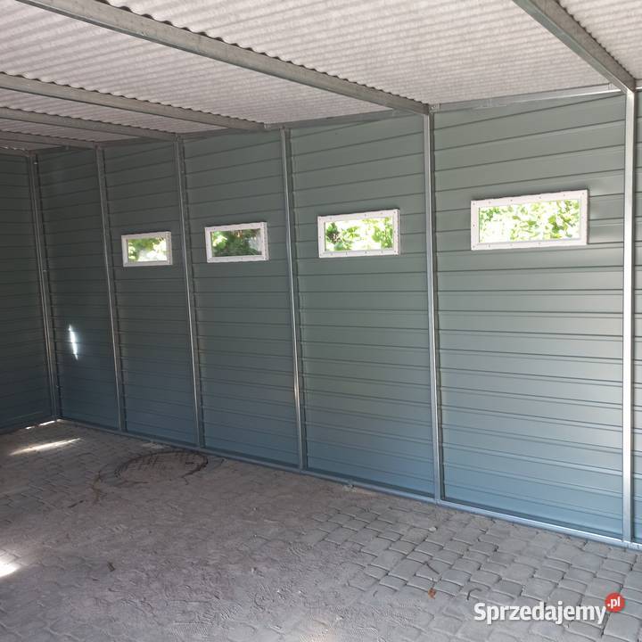 Wiata bkaszana Garaż blaszany 490x650 lubuskie Sulechów