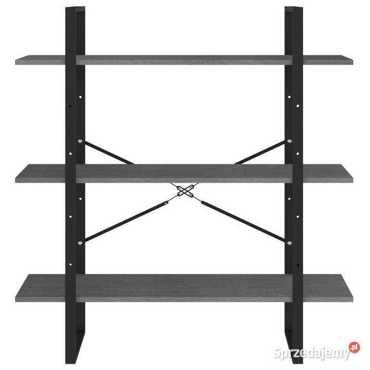 3poziomowy regał na książki szary 100x30x105 sprzedam