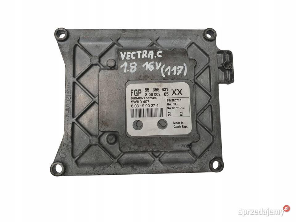 STEROWNIK SILNIKA Opel Vectra C 18 55355631 osobowe Chełm