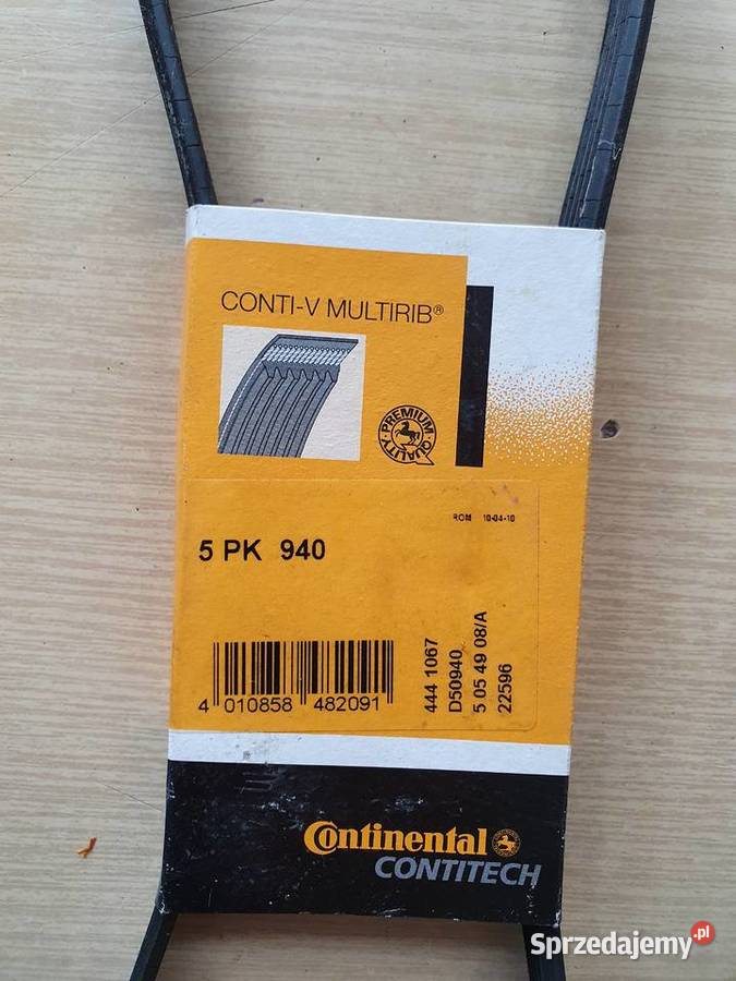 Pasek wielorowkowy 5PK940 osobowe warmińsko-mazurskie Jegłownik