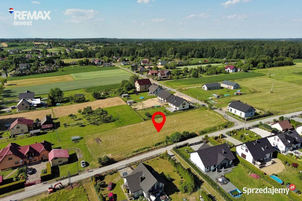Szeroka idealna działka Super wymiary budowlana Pogwizdów