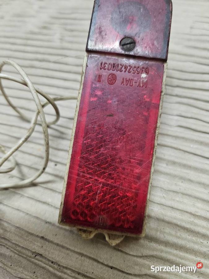 Tylna Lampa Lampka Rowerowa Czechosłowacja Kłodawa