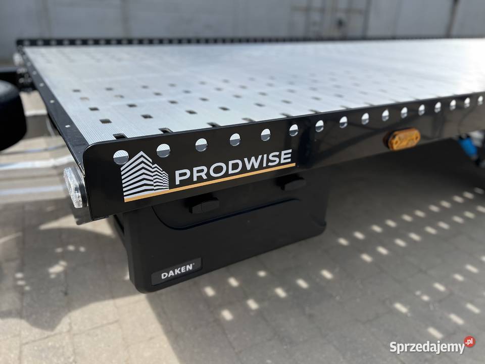 Przyczepa aluminiowa Blackline 6m x 21m 3 osiowa Bytom