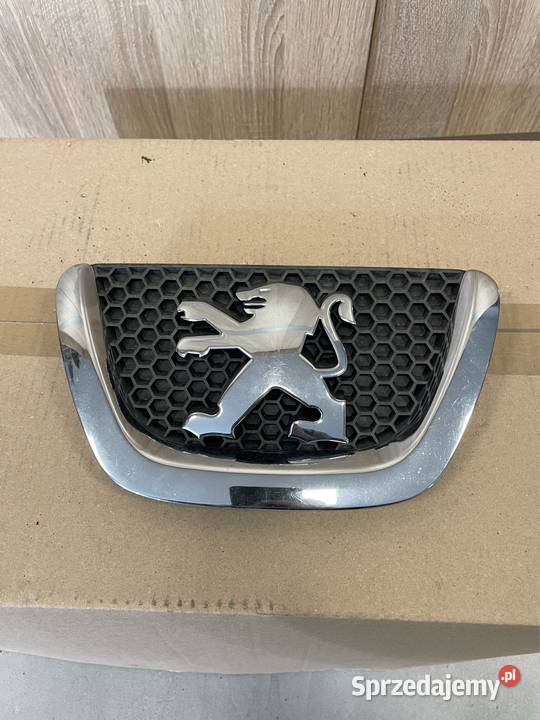 Peugeot logo znaczek 9653466777 części blacharskie Kozubszczyzna