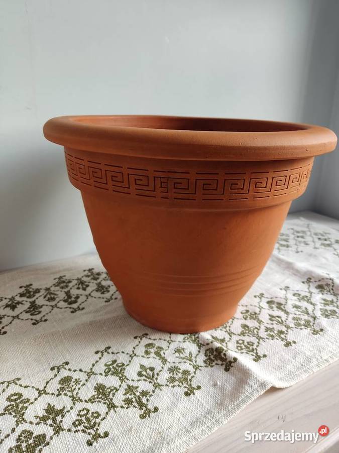 Donica doniczka duża gliniana ceramiczna fi 315 Głuchołazy