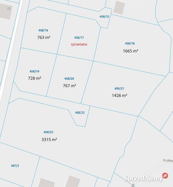 Działki budowlane Okocim k Brzeska 130 m 728 m małopolskie sprzedam