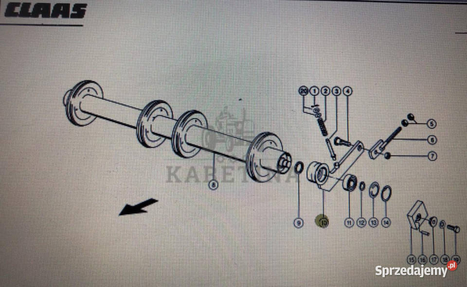 Ramię Nośne Do Claas Mega 370360 kat 000 540 062