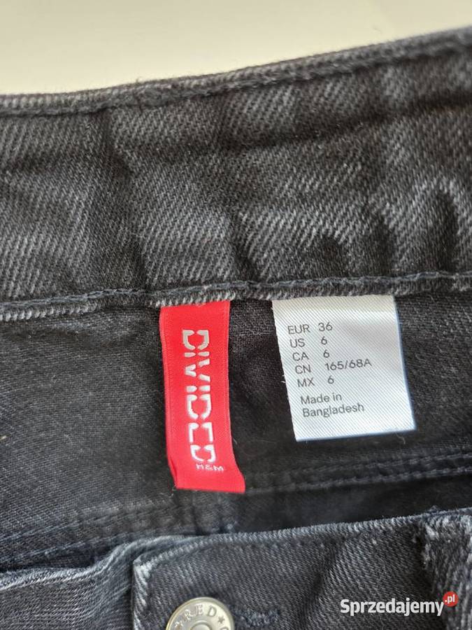 Czarne shorty jeansowe HM Liszki