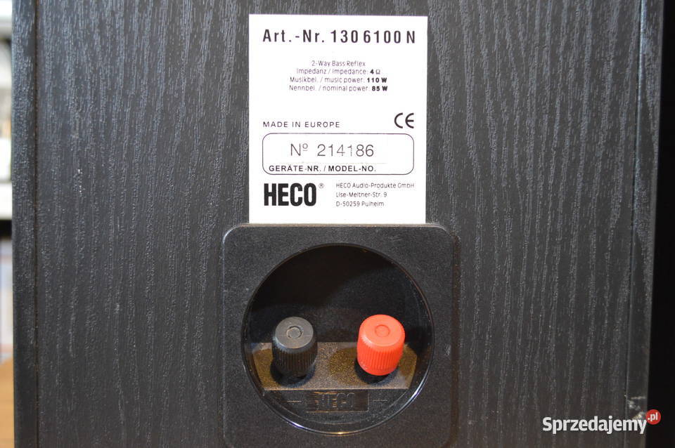 Poszanowane HECO Spirit 100 art1306100 Niski Bas Haczów sprzedam