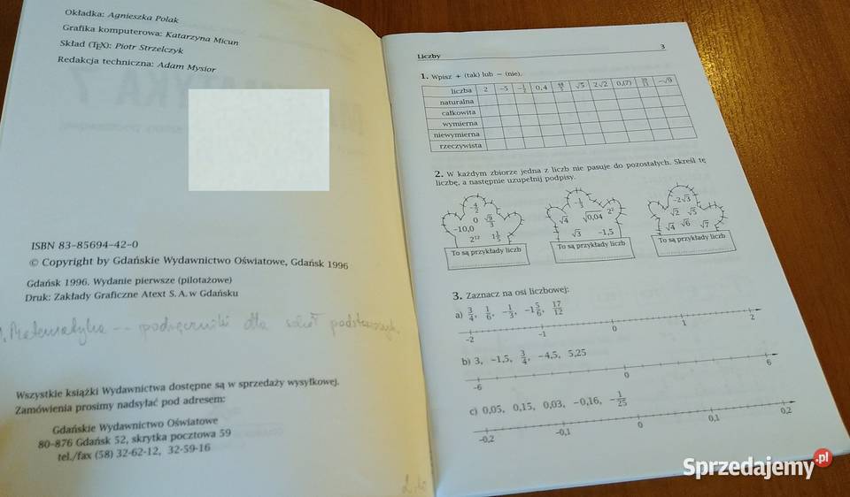 Matematyka 7 zeszyt ćwiczeń klasy siódmej Cz1