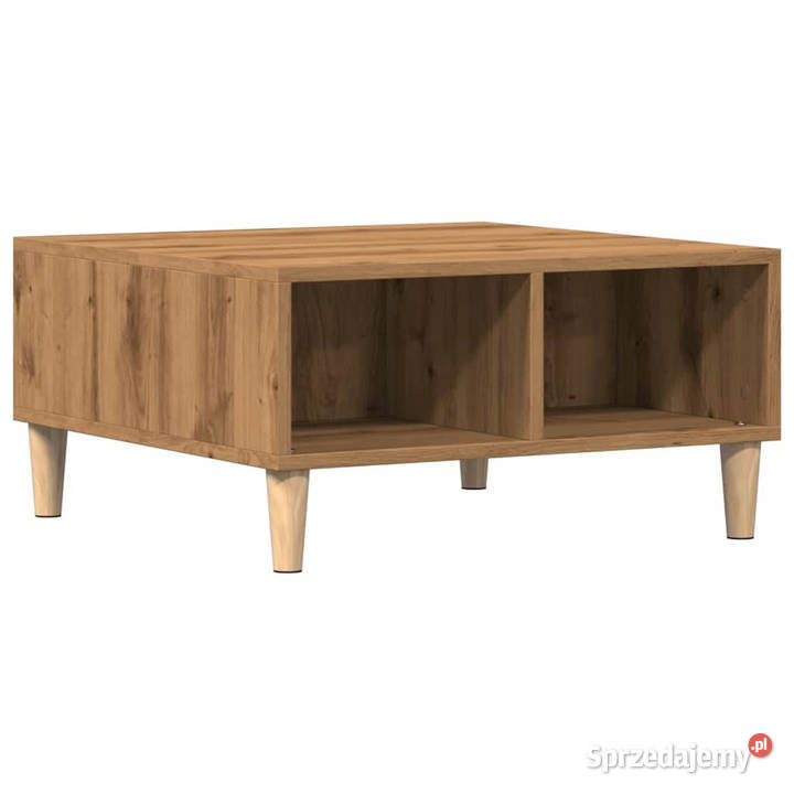 Stolik kawowy dąb artisan 60x60x30 WM856441 mazowieckie Warszawa