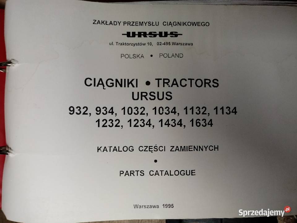 Katalog Ursus 1634 93293410321034 nieuszkodzony Warszawa