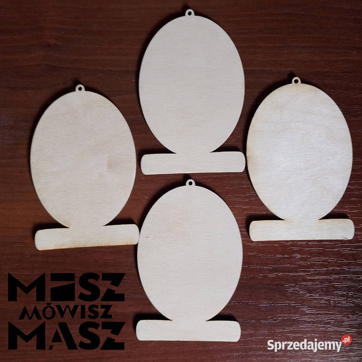 Jajko wielkanocne zawieszka drewniana 13 Racot