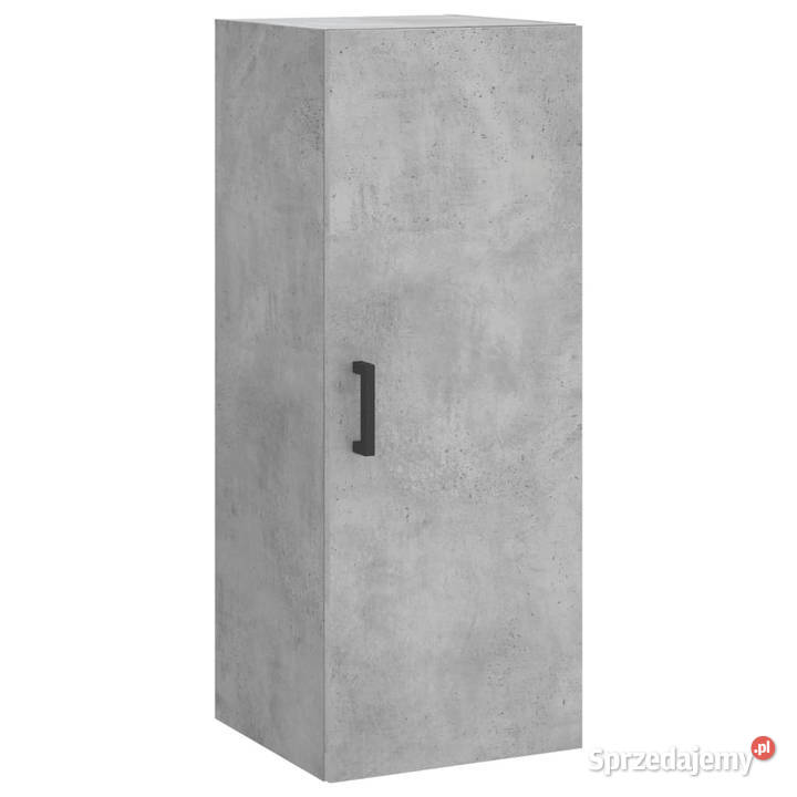 Wysoka szafka szarość betonu 345x34x180 Warszawa