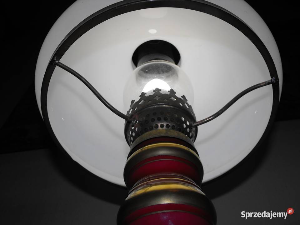 Porcelanowa lampa w stylu lampy naftowej Skierniewice
