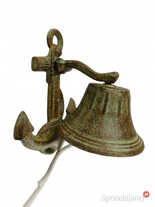 Wieszak żeliwny kotwica zielony rustykalny Gizałki sprzedam