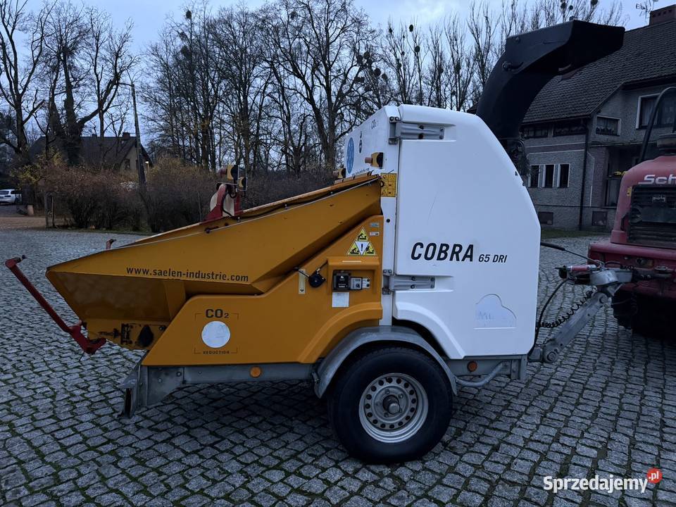 Rębak do drzewa gałęzi COBRA 65 DRI diesel super Olecko prace ogrodowe