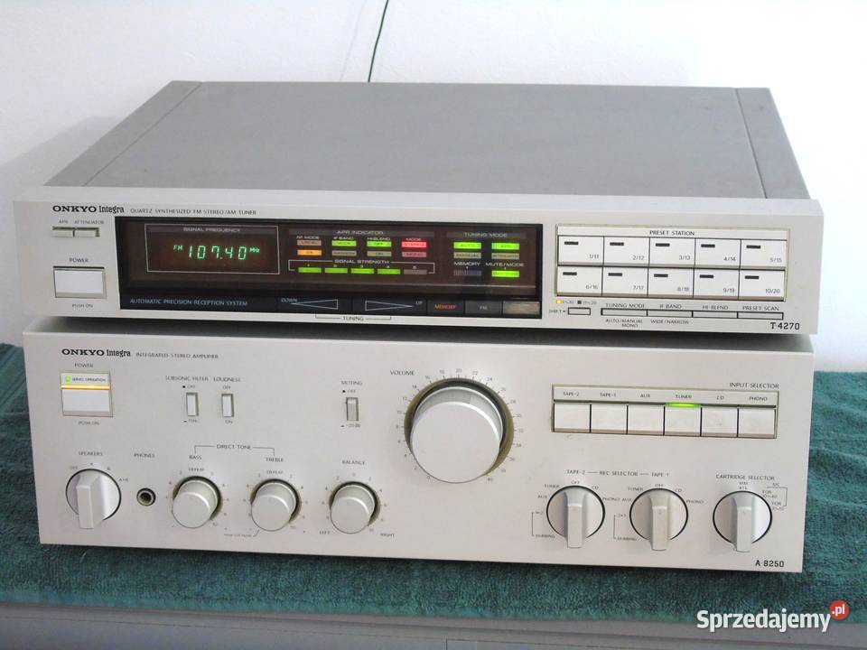 Wzmacniacz i Tuner Onkyo Integra sprawne Vintage podkarpackie Jasło