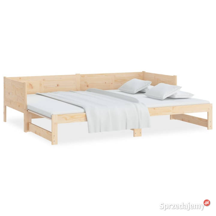 Łóżko rozsuwane lite drewno sosnowe 2x80x200 Warszawa