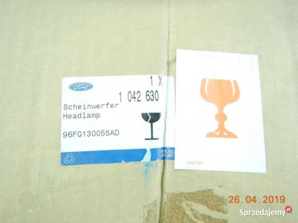 LAMPA PRAWY PRZÓD FORD FIESTA 9502 Oświetlenie lubelskie