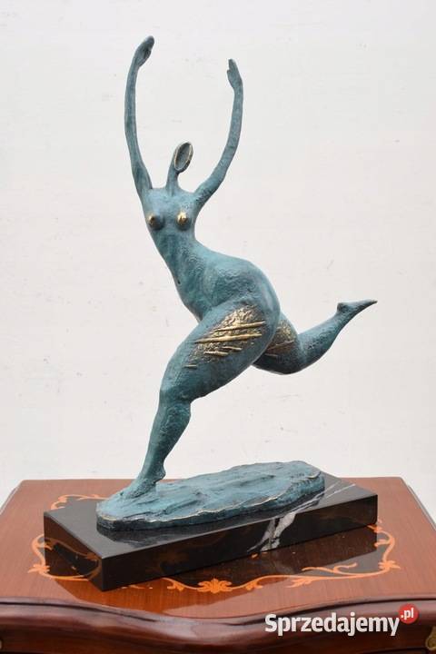 Łgarska Kobieta Figura Rzeźba z Brązu Brąz Kraków