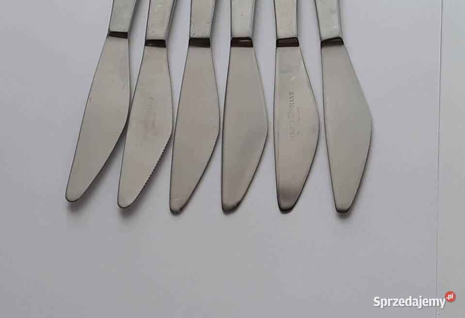 Noże 4 PASECZKI PASKI Gerlach sztućce PRL Dąbrowa Górnicza sprzedam