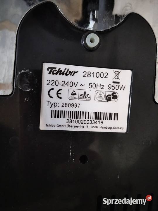 Ekspres kapsułkowy Tchibo Cafissimo 950 W AGD Poznań